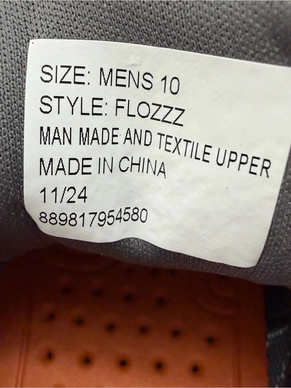 26 BoneZZZ Flozzz HydroPro Water Shoes Men’s Size 10 Gray Orange New No Box